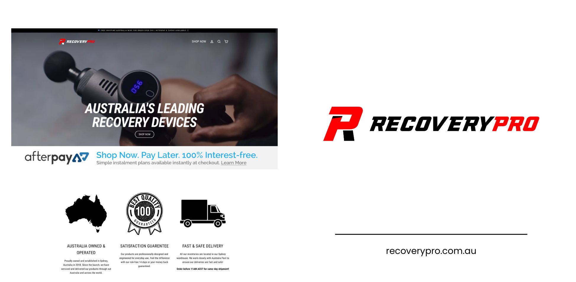 Website development for recovery service